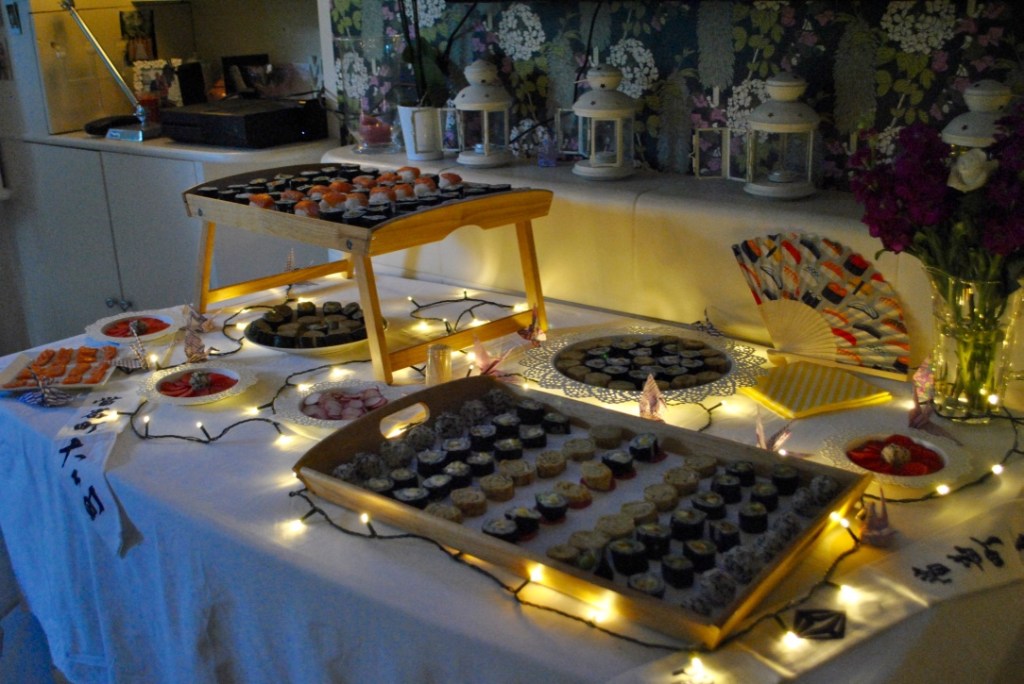 sushi party madamedaniel fête japonaise