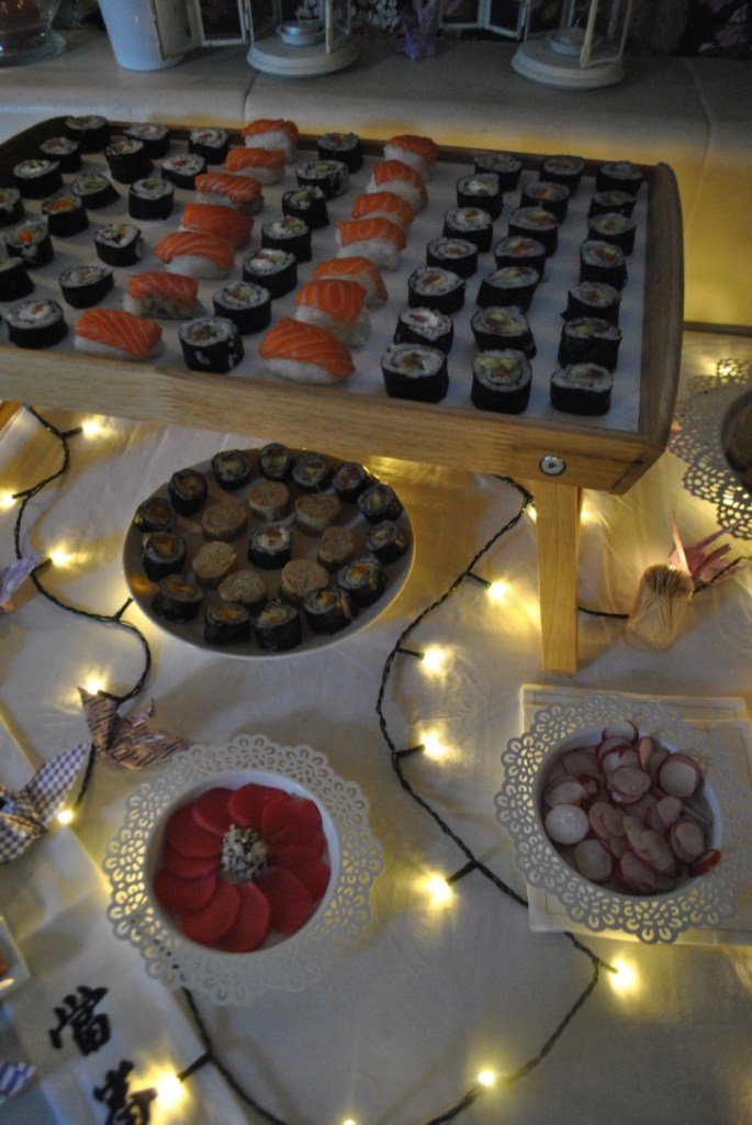 sushi party madamedaniel fête japonaise
