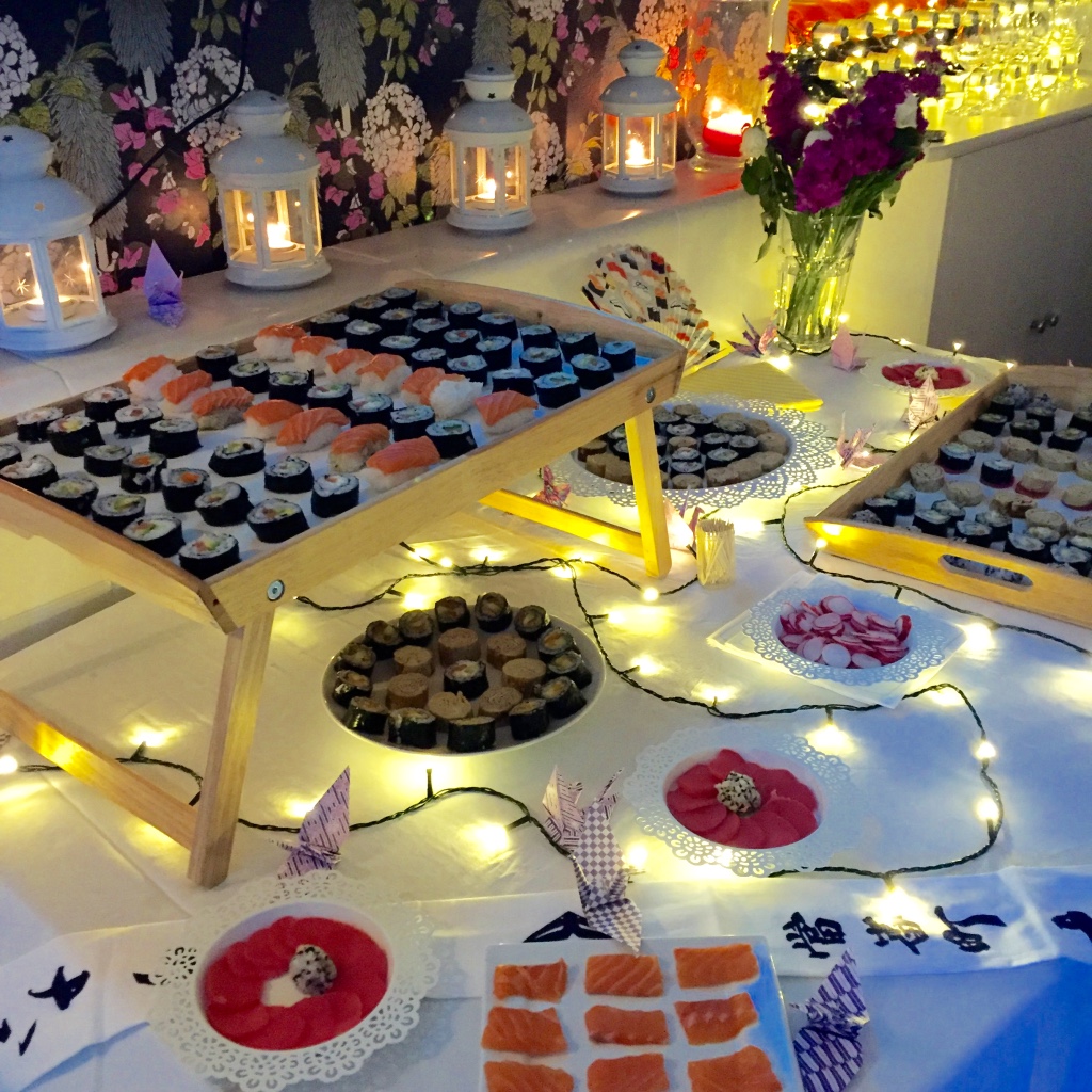 sushi party madamedaniel fête japonaise