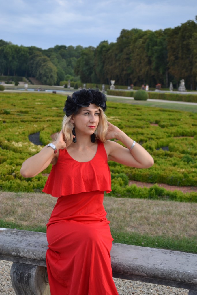 madamedaniel vaux le vicomte robe rouge bloggeuse paris avis madamedaniel vaux le vicomte robe rouge bloggeuse paris avis