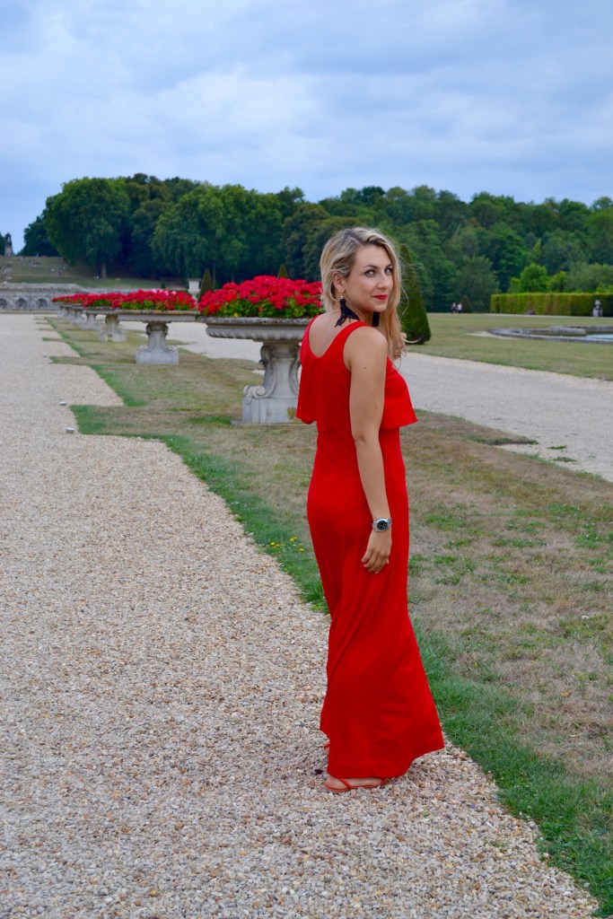 madamedaniel vaux le vicomte robe rouge bloggeuse paris avis madamedaniel vaux le vicomte robe rouge bloggeuse paris avis