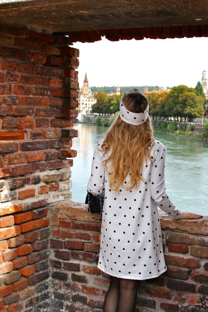 robe à pois faite main blog couture madamedaniel jersey dress sewing dress pattern, sewing blog verona travel blog